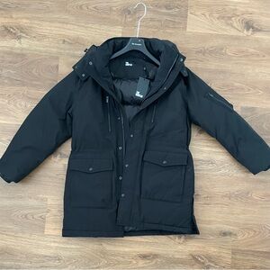 Black hooded parka - Brand new
